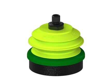 Przysawka piGRIP, warga piankowa, Ø70 mm, pianka EPDM (miękka), 1 mieszek, podstawa typ 1, gwint M10 zew., (G.FLI70S.B1.S1.MM10M.00) (9935069) - Piab
