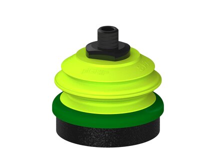 Przysawka piGRIP, warga piankowa, Ø70 mm, pianka EPDM (miękka), 1 mieszek, podstawa typ 1, NPT 1/4" zew., (G.FLI70S.B1.S1.NT14M.00) (9907382) - Piab