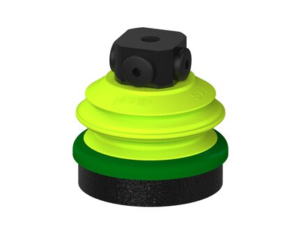 Przysawka piGRIP, warga piankowa, Ø70 mm, pianka EPDM (miękka), 1 mieszek, podstawa typ 1, NPSF 5x1/8" wew., (G.FLI70S.B1.S1.NS518F.00) (9945325) - Piab