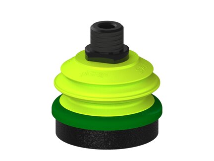 Przysawka piGRIP, warga piankowa, Ø70 mm, pianka EPDM (miękka), 1 mieszek, podstawa typ 1, NPT 1/2" zew., piSAVE 05/60 (G.FLI70S.B1.S1.NT12M.15) (9943042) - Piab