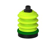 Przysawka piGRIP, warga piankowa, Ø70 mm, pianka EPDM (miękka), 3 mieszki, podstawa typ 1, NPT 3/8" zew., (G.FLI70S.B3.S1.NT38M.00) (9919591) - Piab