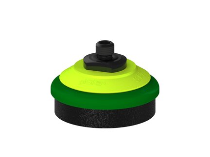 Przysawka piGRIP, warga piankowa, Ø70 mm, pianka EPDM (miękka), bez mieszków, podstawa typ 1, M12 zew., filtr siatkowy (G.FLI70S.F.S1.MM12M.01) (9912510) - Piab