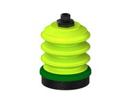 Przysawka piGRIP, warga piankowa, Ø70 mm, pianka EPDM (miękka), 3 mieszki, podstawa typ 1, G1/4" zew., (G.FLI70S.B3.S1.G14M.19) (9949477) - Piab