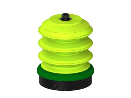 Przysawka piGRIP, warga piankowa, Ø70 mm, pianka EPDM (miękka), 3 mieszki, podstawa typ 1, (G.FLI70S.B3.S1.G18MR.00) (9946158) - Piab
