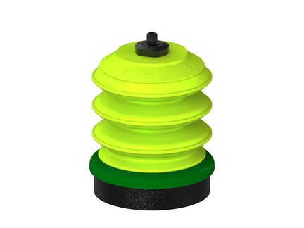 Przysawka piGRIP, warga piankowa, Ø70 mm, pianka EPDM (miękka), 3 mieszki, podstawa typ 1, M6 zew., (G.FLI70S.B3.S1.MM6M.00) (9944075) - Piab