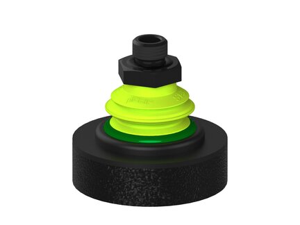 Przysawka piGRIP, szeroka warga piankowa, Ø60 mm, 1 mieszek, podstawa typ 1, G1/4" zew., dysk filtracyjny (G.FLIW60X15E.B1.S1.G14M.02) (9973074) - Piab
