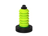 Przysawka piGRIP, szeroka warga piankowa Ø80 mm, 6 mieszków (3+3), podstawa typ 1, G3/8" zew., (G.FLIW80X15E.B6.S1.G38M.00) (9973423) - Piab