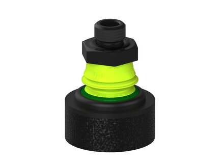 Przysawka piGRIP, szeroka warga piankowa, Ø40 mm, 1 mieszek, podstawa typ 1, G1/4" zew., filtr siatkowy (G.FLIW40X15E.B1.S1.G14M.01) (9974473) - Piab