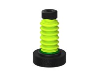 Przysawka piGRIP, szeroka warga piankowa Ø60 mm, 6 mieszków (3+3), podstawa typ 1, (G.FLIW60X15E.B6.S1.MM12F.00) (9976506) - Piab