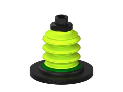 Przysawka piGRIP, szeroka warga piankowa, Ø80, 3 mieszki, podstawa typ 1, G3/8" zew., (G.FLIW80X5E.B3.S1.G38M.00) (9972752) - Piab