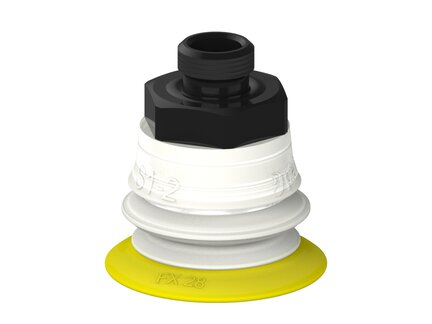 Przysawka piGRIP, warga elastyczna, Ø28 mm, TPE 30°, 1 mieszek, podstawa typ 1, G1/8" zew.,, FDA (G.FX28T30.B1.S1.G18M.00.FDA) (9904565) - Piab