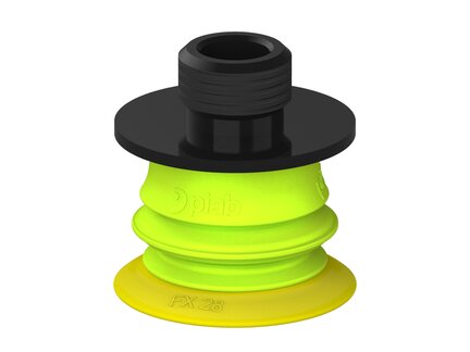 Przysawka piGRIP, warga elastyczna, Ø28 mm, TPE 30°, 1 mieszek, podstawa typ 1, gwint niski G1/4" zew., (G.FX28T30.B1.S1.GL14M.00) (9926403) - Piab