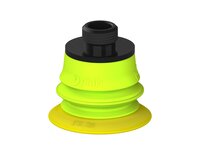Przysawka piGRIP, warga elastyczna, Ø28 mm, TPE 30°, 1 mieszek, podstawa typ 1, gwint niski G 1/8" zew., piSAVE, dławik 1,0 mm (G.FX28T30.B1.S1.GL18M.04) (9920120) - Piab