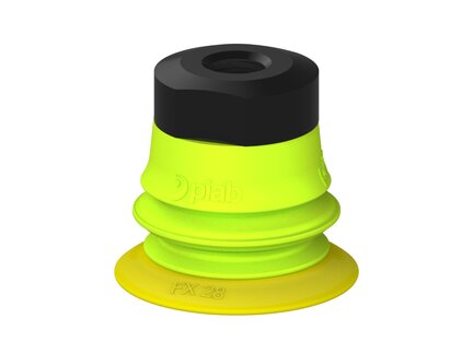 Przysawka piGRIP, warga elastyczna, Ø28 mm, TPE 30°, 1 mieszek, podstawa typ 1, (G.FX28T30.B1.S1.MM8F.00) (9904225) - Piab