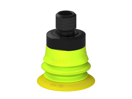 Przysawka piGRIP, warga elastyczna, Ø28 mm, TPE 30°, 1 mieszek, podstawa typ 1, gwint M10 zew., (G.FX28T30.B1.S1.MM10M.00) (9903639) - Piab