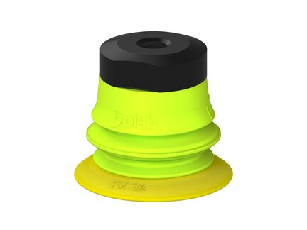 Przysawka piGRIP, warga elastyczna, Ø28 mm, TPE 30°, 1 mieszek, podstawa typ 1, (G.FX28T30.B1.S1.MM6F.00) (9903822) - Piab