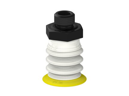 Przysawka piGRIP, warga elastyczna, Ø28 mm, TPE 30°, 3 mieszki, podstawa typ 1, G1/4" zew., piSAVE 04/60 (G.FX28T30.B3.S1.G14M.14.FDA) (9949229) - Piab