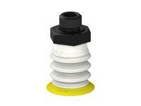Przysawka piGRIP, warga elastyczna, Ø28 mm, TPE 30°, 3 mieszki, podstawa typ 1, G1/4" zew., filtr siatkowy, FDA (G.FX28T30.B3.S1.G14M.01.FDA) (9904403) - Piab