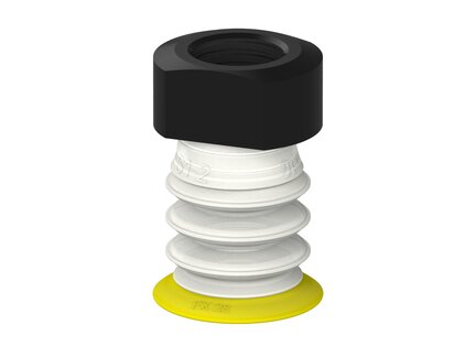 Przysawka piGRIP, warga elastyczna, Ø28 mm, TPE 30°, 3 mieszki, podstawa typ 1, G3/8" wew.,, FDA (G.FX28T30.B3.S1.G38F.00.FDA) (9910309) - Piab
