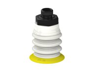 Przysawka piGRIP, warga elastyczna, Ø28 mm, TPE 30°, 3 mieszki, podstawa typ 1, G1/8" zew., filtr siatkowy, FDA (G.FX28T30.B3.S1.G18M.01.FDA) (9903312) - Piab