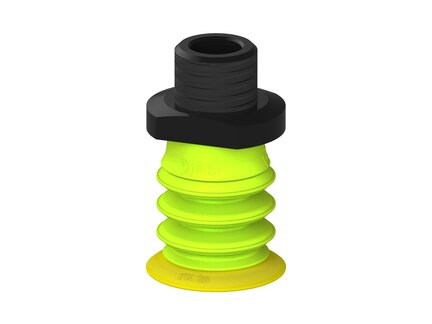 Przysawka piGRIP, warga elastyczna, Ø28 mm, TPE 30°, 3 mieszki, podstawa typ 1, NPT 3/8" zew., (G.FX28T30.B3.S1.NT38M.00) (9914471) - Piab