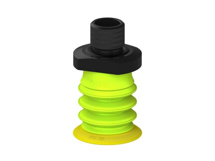 Przysawka piGRIP, warga elastyczna, Ø28 mm, TPE 30°, 3 mieszki, podstawa typ 1, gwint M14x1 zew., (G.FX28T30.B3.S1.MMF14M.00) (9916070) - Piab