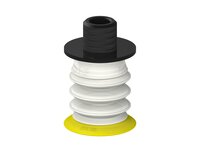 Przysawka piGRIP, warga elastyczna, Ø28 mm, TPE 30°, 3 mieszki, podstawa typ 1, gwint niski NPT 1/4" zew., dysk filtracyjny, FDA (G.FX28T30.B3.S1.NTL14M.02.FDA) (9906382) - Piab