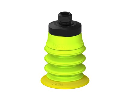 Przysawka piGRIP, warga elastyczna, Ø28 mm, TPE 30°, 3 mieszki, podstawa typ 1, gwint M8x1 zew., (G.FX28T30.B3.S1.MMF8M.00) (9910025) - Piab