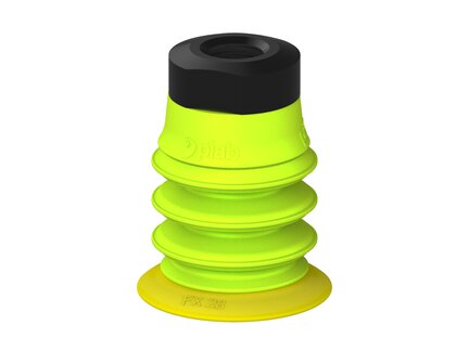 Przysawka piGRIP, warga elastyczna, Ø28 mm, TPE 30°, 3 mieszki, podstawa typ 1, (G.FX28T30.B3.S1.MM10F.00) (9903055) - Piab