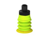 Przysawka piGRIP, warga elastyczna, Ø28 mm, TPE 30°, 3 mieszki, podstawa typ 1, gwint M10 zew., filtr siatkowy (G.FX28T30.B3.S1.MM10M.01) (9908578) - Piab