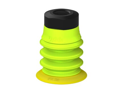 Przysawka piGRIP, warga elastyczna, Ø28 mm, TPE 30°, 3 mieszki, podstawa typ 1, G1/8" wew., (G.FX28T30.B3.S1.G18F.00) (9929052) - Piab