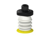 Przysawka piGRIP, warga elastyczna, Ø28 mm, TPE 30°, 3 mieszki, podstawa typ 1, M12 zew., dysk filtracyjny, FDA (G.FX28T30.B3.S1.MM12M.02.FDA) (9906568) - Piab