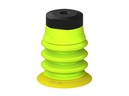 Przysawka piGRIP, warga elastyczna, Ø28 mm, TPE 30°, 3 mieszki, podstawa typ 1, (G.FX28T30.B3.S1.MM5F.20) (9923657) - Piab