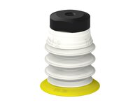 Przysawka piGRIP, warga elastyczna, Ø28 mm, TPE 30°, 3 mieszki, podstawa typ 1, dysk filtracyjny, FDA (G.FX28T30.B3.S1.MM5F.02.FDA) (9904695) - Piab