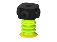 Przysawka piGRIP, warga elastyczna, Ø28 mm, TPE 30°, 3 mieszki, podstawa typ 1, NPSF 5x1/8" wew., (G.FX28T30.B3.S1.NS518F.00) (9908022) - Piab