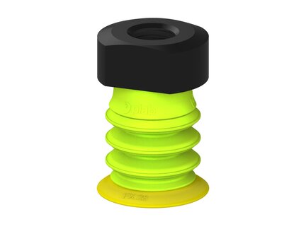 Przysawka piGRIP, warga elastyczna, Ø28 mm, TPE 30°, 3 mieszki, podstawa typ 1, NPT 1/4" wew., (G.FX28T30.B3.S1.NT14F.00) (9919670) - Piab
