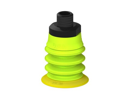 Przysawka piGRIP, warga elastyczna, Ø28 mm, TPE 30°, 3 mieszki, podstawa typ 1, NPT 1/8" zew., (G.FX28T30.B3.S1.NT18M.19) (9921540) - Piab