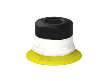 Przysawka piGRIP, warga elastyczna, Ø28 mm, TPE 30°, bez mieszków, podstawa typ 1, G1/8" wew.,, FDA (G.FX28T30.F.S1.G18F.00.FDA) (9930132) - Piab