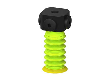 Przysawka piGRIP, warga elastyczna, Ø28 mm, TPE 30°, 6 mieszków (3+3), podstawa typ 1, NPSF 5x1/8" wew., (G.FX28T30.B6.S1.NS518F.00) (9933400) - Piab