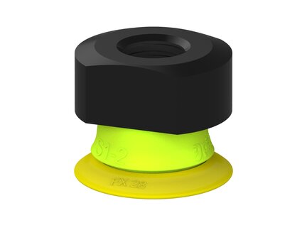 Przysawka piGRIP, warga elastyczna, Ø28 mm, TPE 30°, bez mieszków, podstawa typ 1, NPT 1/4" wew., (G.FX28T30.F.S1.NT14F.00) (9955867) - Piab