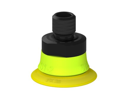 Przysawka piGRIP, warga elastyczna, Ø28 mm, TPE 30°, bez mieszków, podstawa typ 1, gwint M10 zew., (G.FX28T30.F.S1.MM10M.00) (9905488) - Piab