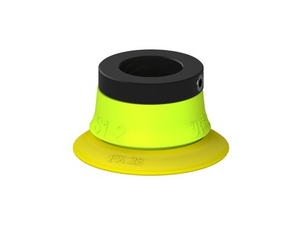 Przysawka piGRIP, warga elastyczna, Ø28 mm, TPE 30°, bez mieszków, podstawa typ 1, (G.FX28T30.F.S1.PD11X.00) (9928182) - Piab