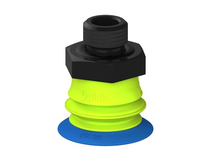 Przysawka piGRIP, warga elastyczna, Ø28 mm, TPE 50°, 1 mieszek, podstawa typ 1, G1/4" zew., (G.FX28T50.B1.S1.G14M.00) (9902734) - Piab