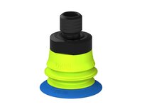 Przysawka piGRIP, warga elastyczna, Ø28 mm, TPE 50°, 1 mieszek, podstawa typ 1, gwint M10 zew., dysk filtracyjny (G.FX28T50.B1.S1.MM10M.02) (9916933) - Piab