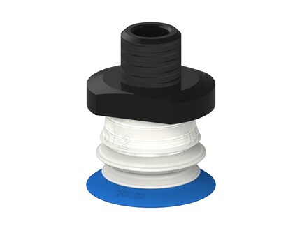 Przysawka piGRIP, warga elastyczna, Ø28 mm, TPE 50°, 1 mieszek, podstawa typ 1, NPT 1/4" zew., piSAVE 05/60 (G.FX28T50.B1.S1.NT14M.15.FDA) (9966183) - Piab