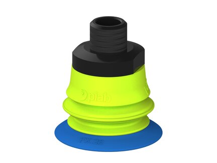 Przysawka piGRIP, warga elastyczna, Ø28 mm, TPE 50°, 1 mieszek, podstawa typ 1, NPT 1/8" zew., piSAVE 03/60 (G.FX28T50.B1.S1.NT18M.16) (9906550) - Piab