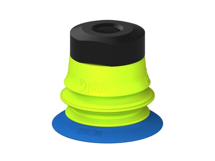 Przysawka piGRIP, warga elastyczna, Ø28 mm, TPE 50°, 1 mieszek, podstawa typ 1, (G.FX28T50.B1.S1.MM8F.00) (9904077) - Piab