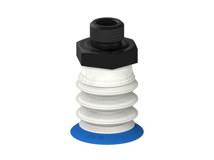 Przysawka piGRIP, warga elastyczna, Ø28 mm, TPE 50°, 3 mieszki, podstawa typ 1, G1/4" zew., piSAVE 03/60 (G.FX28T50.B3.S1.G14M.16.FDA) (9940308) - Piab