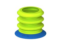 Przysawka piGRIP, warga elastyczna, Ø28 mm, TPE 50°, 3 mieszki, bez typu, bez rodzaju, dysk filtracyjny (G.FX28T50.B3.S0.XXX.02) (9975292) - Piab