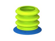 Przysawka piGRIP, warga elastyczna, Ø28 mm, TPE 50°, 3 mieszki, bez typu, bez rodzaju, dysk filtracyjny (G.FX28T50.B3.S0.XXX.02) (9975292) - Piab